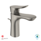 TOTO GO 1.2 GPM Single Handle Bathroom Sink Faucet with COMFORT GLIDE Technology, Brushed Nickel - TLG01301U#BN