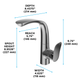 TOTO GO 1.2 GPM Single Side-Handle Bathroom Sink Faucet with COMFORT GLIDE Technology, Brushed Nickel - TLG01309U#BN