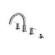 TOTO LB Two-Handle Deck-Mount Roman Tub Filler Trim with Handshower, Polished Chrome - TBS01202U#CP