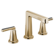 Brizo Levoir Widespread Lavatory Faucet with High Spout - Less Handles 1.5 GPM in Luxe Gold Finish - 65398LF-GLLHP