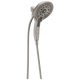 Delta Universal Showering H2OKinetic?In2ition?5-Setting Two-In-One Shower 2.5 GPM in Lumicoat Stainless Finish - 58620-SS-PR25-PK