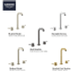 Grohe Essence 20297ENA 8-inch Widespread 2-Handle M-Size Bathroom Faucet 1.2 GPM in Grohe Brushed Nickel