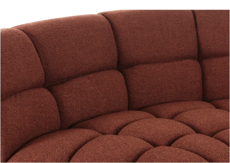 Roman L-Shaped Sectional Sofa - Rust by Moe's Home Collection