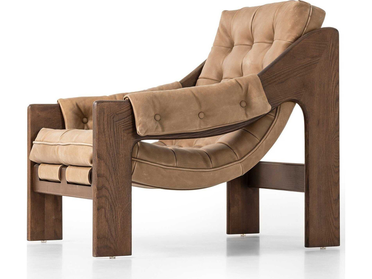 Halston Tufted Sling Chair - Palermo Drift Leather by Four Hands