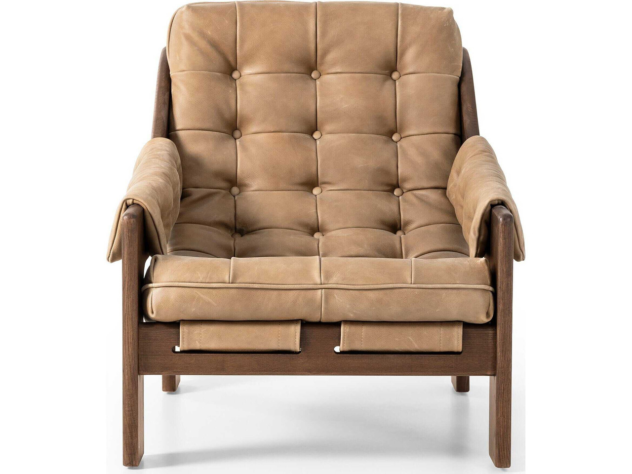 Halston Tufted Sling Chair - Palermo Drift Leather by Four Hands