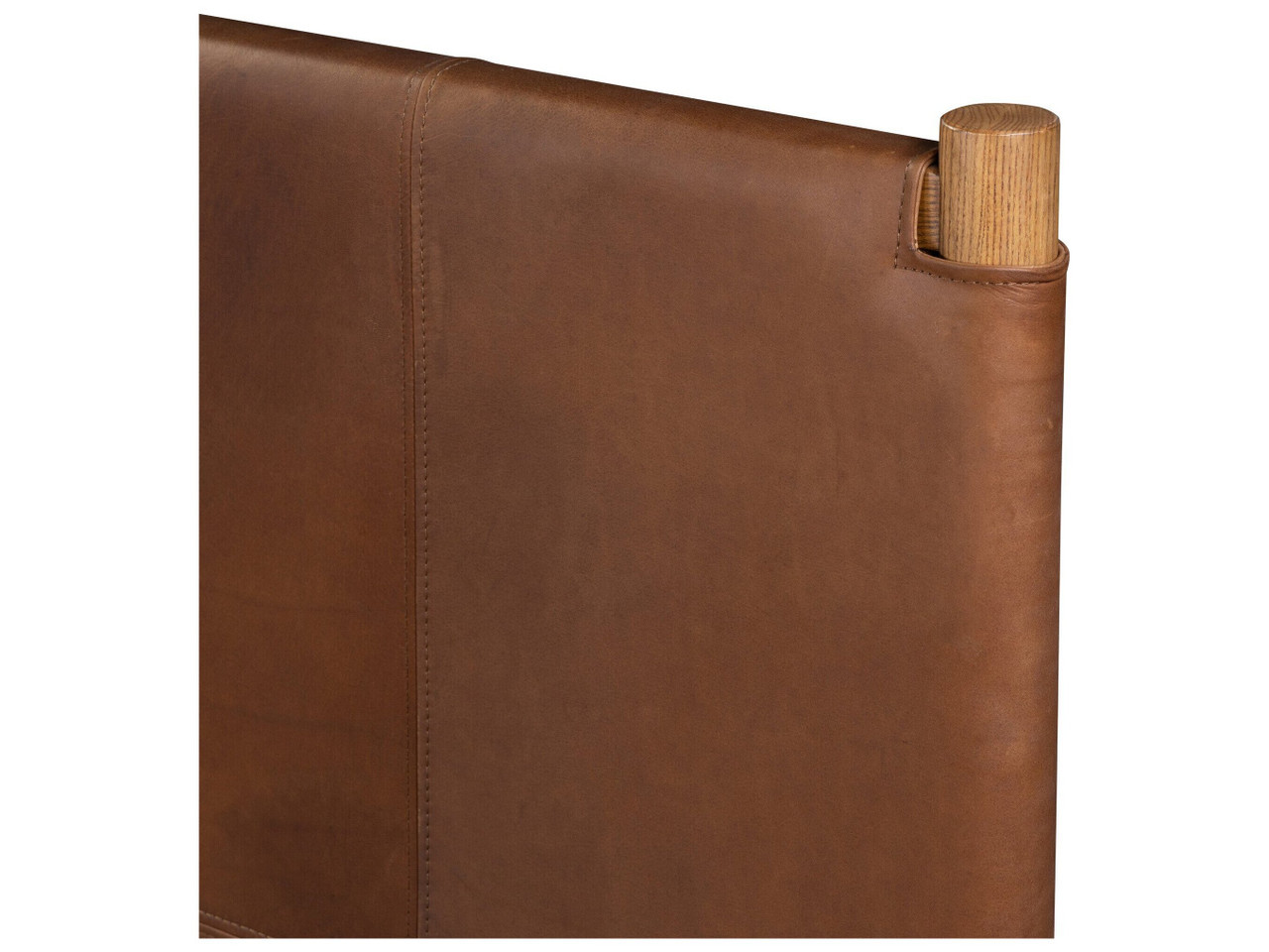 Salado King Panel Bed - Heirloom Sienna Leather by Four Hands