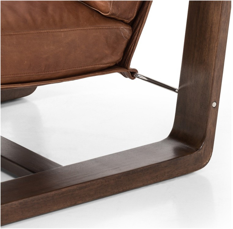 Cesar Accent Chair - Heirloom Sienna Leather by Four Hands