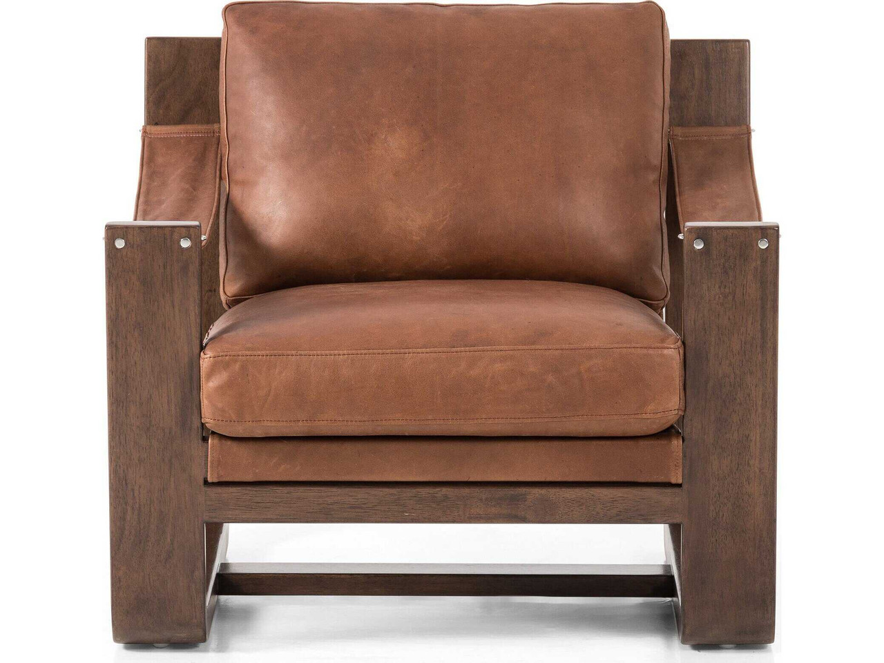 Cesar Accent Chair - Heirloom Sienna Leather by Four Hands