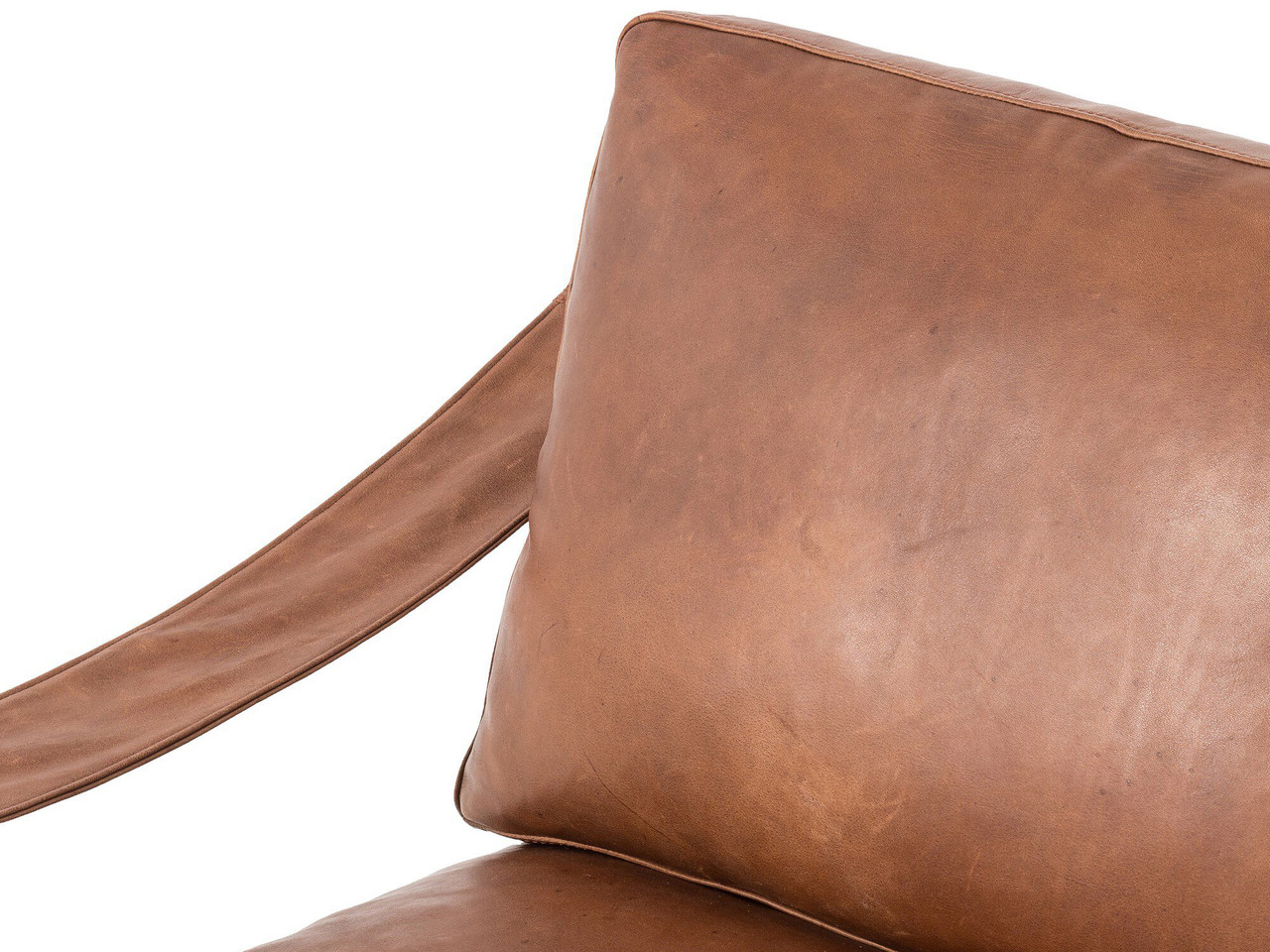Cesar Accent Chair - Heirloom Sienna Leather by Four Hands