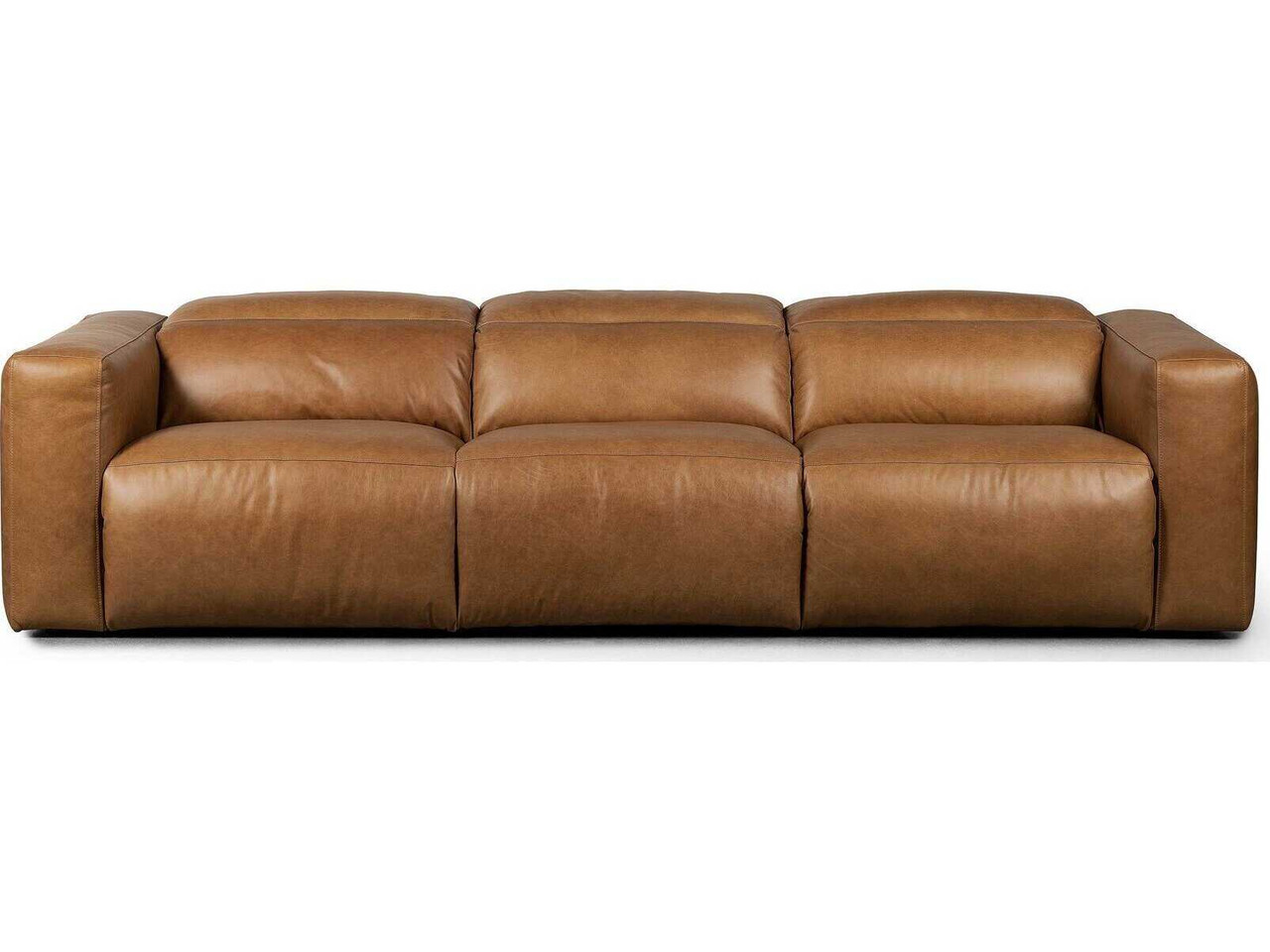 Radley Power Reclining 3-PC Sectional Sofa - Sonoma Butterscotch Leather by Four Hands