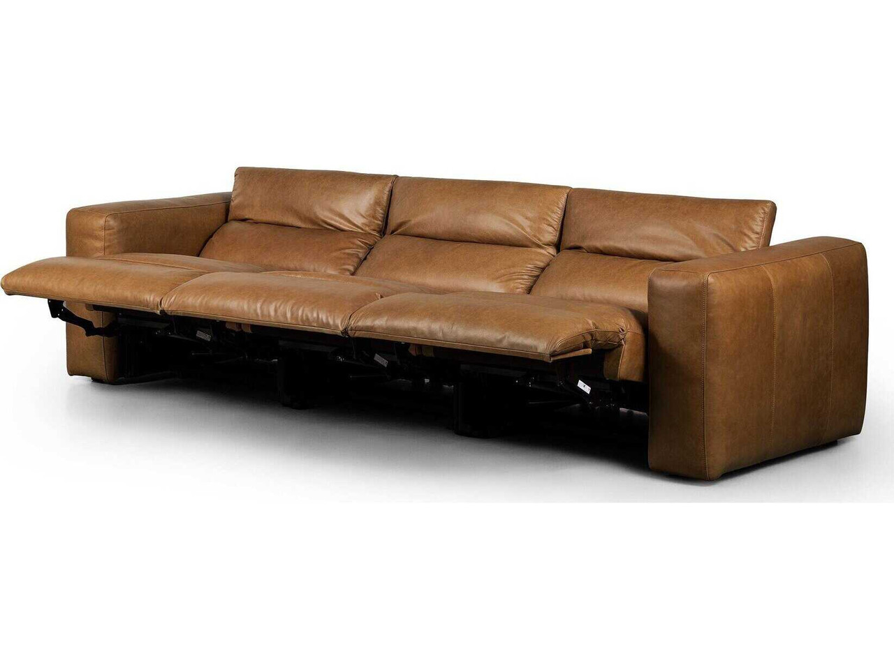 Radley Power Reclining 3-PC Sectional Sofa - Sonoma Butterscotch Leather by Four Hands