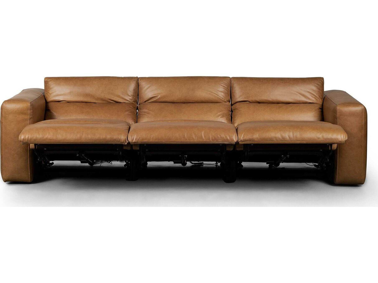 Radley Power Reclining 3-PC Sectional Sofa - Sonoma Butterscotch Leather by Four Hands