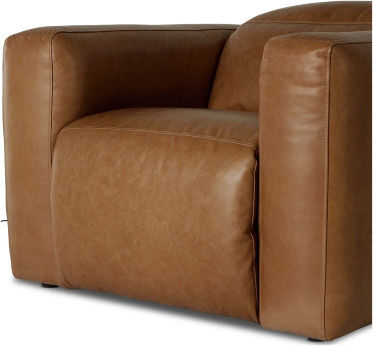 Radley Power Reclining Armchair - Sonoma Butterscotch Leather by Four Hands