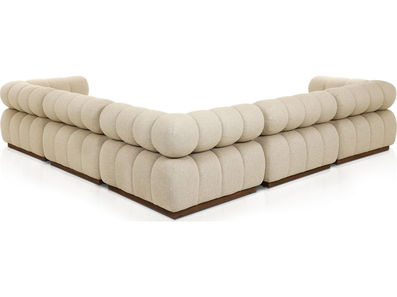 Roma Outdoor 5-PC Sectional Sofa - Hayes Cream by Four Hands