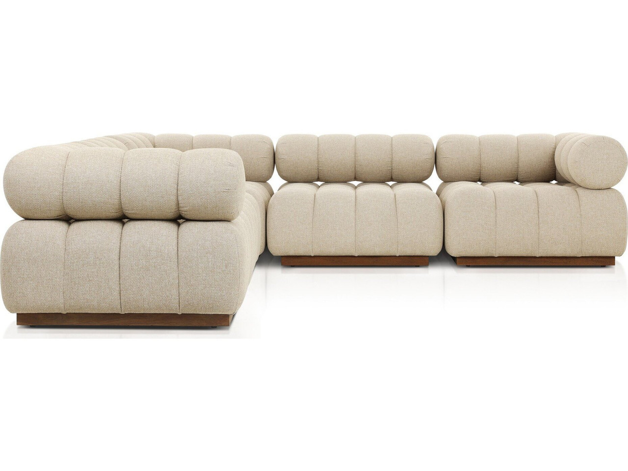 Roma Outdoor 5-PC Sectional Sofa - Hayes Cream by Four Hands