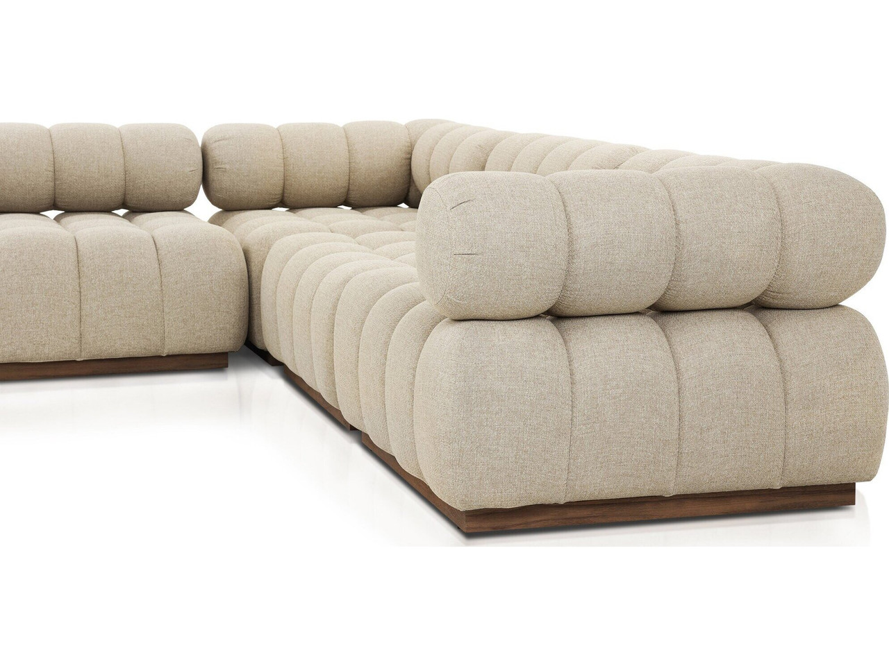 Roma Outdoor 5-PC Sectional Sofa - Hayes Cream by Four Hands
