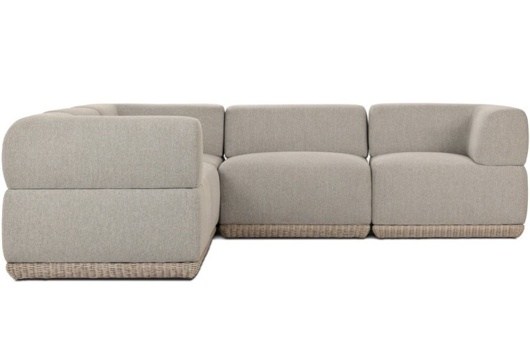Evander Outdoor 5-PC Sectional Sofa - Ramiro Ecru by Four Hands