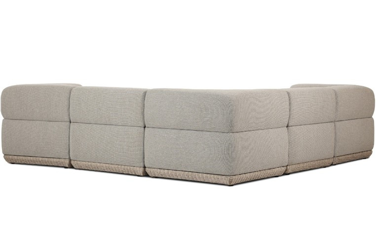 Evander Outdoor 5-PC Sectional Sofa - Ramiro Ecru by Four Hands
