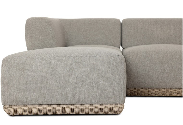 Evander Outdoor 4-PC Sectional Sofa - Ramiro Ecru by Four Hands
