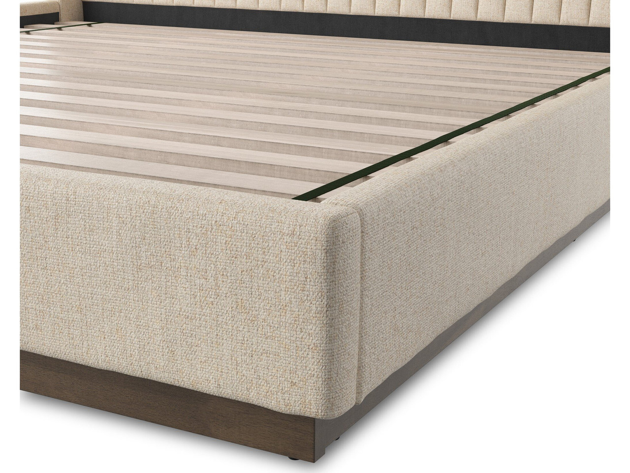 Montgomery King Bed - Thames Cream Performance Fabric by Four Hands