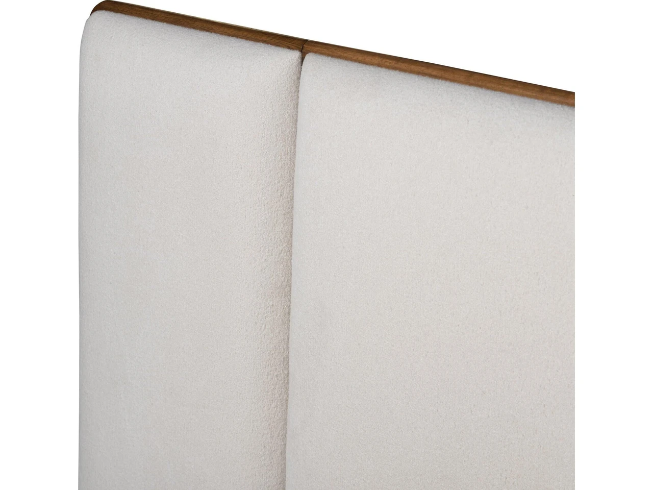 Regan Wingback King Bed - Crete Ivory Upholstery by Four Hands