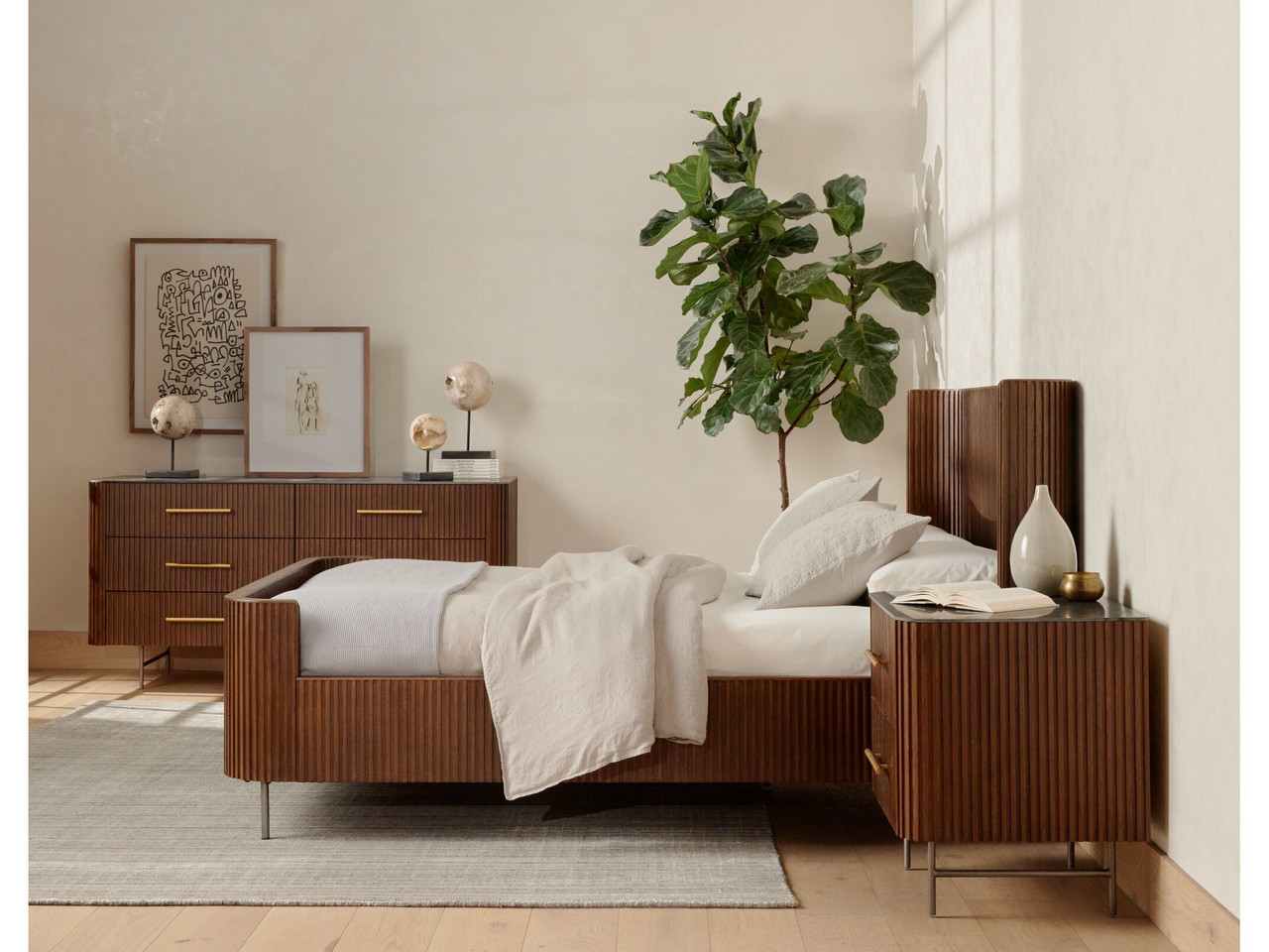 Fletcher 6 Drawer Dresser - Terra Brown Oak by Four Hands Lifestyle