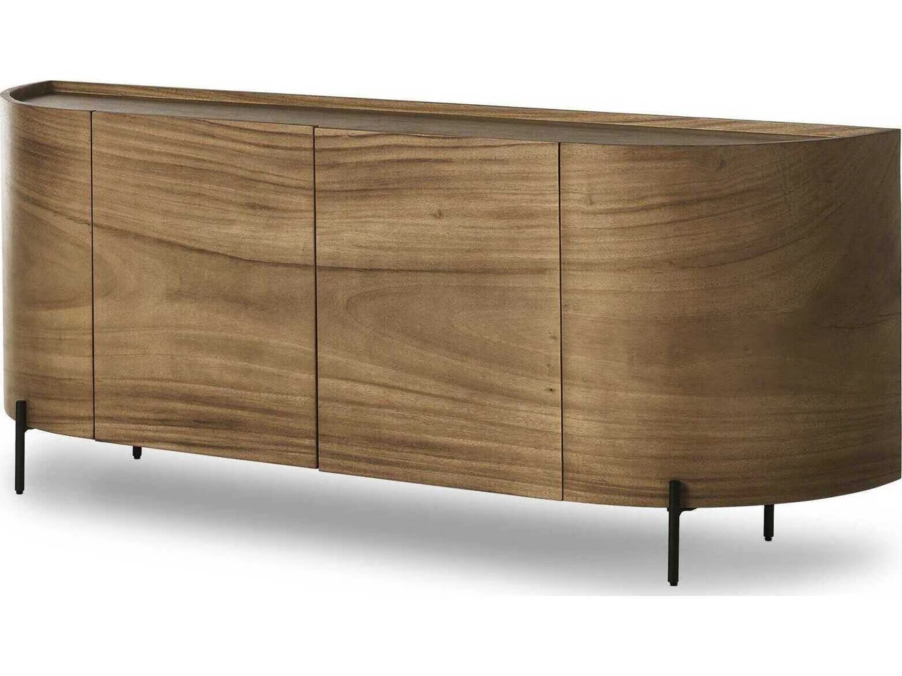 Lunas Sideboard - Gold Guanacaste Sculpted Silhouette by Four Hands