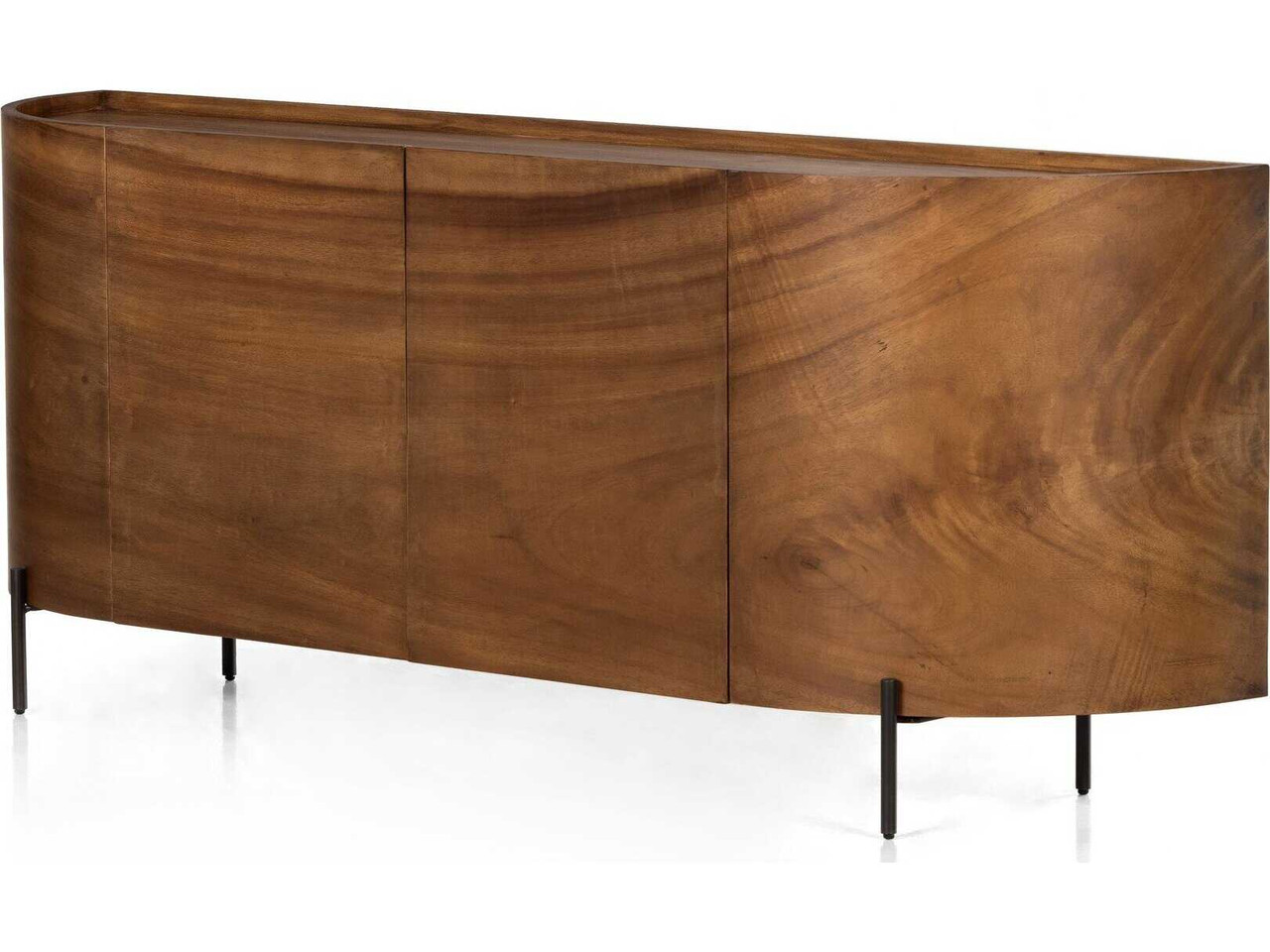 Lunas Sideboard - Caramel Guanacaste Sculpted Silhouette by Four Hands