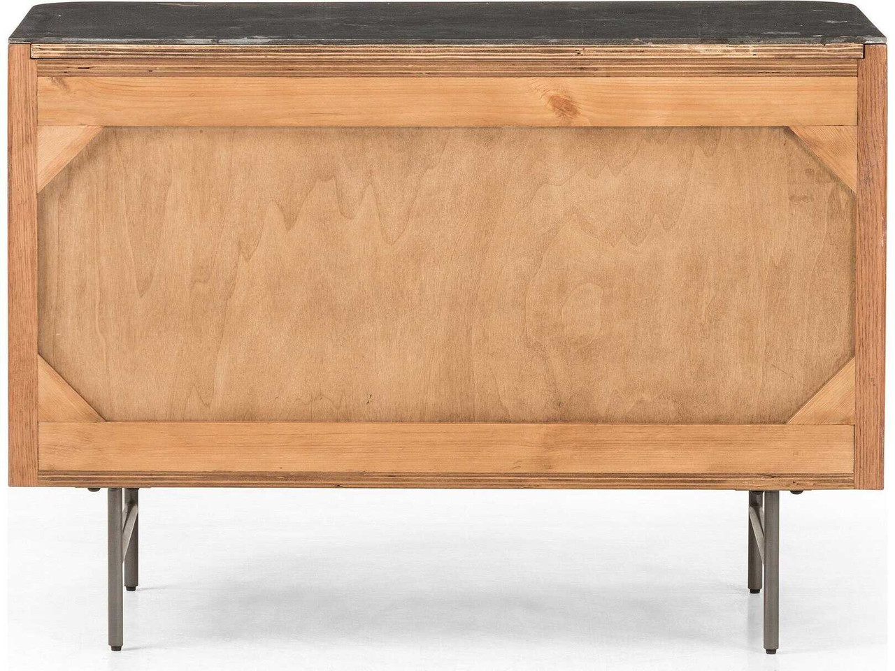 Fletcher Large Nightstand - Terra Brown Oak & Bluestone by Four Hands