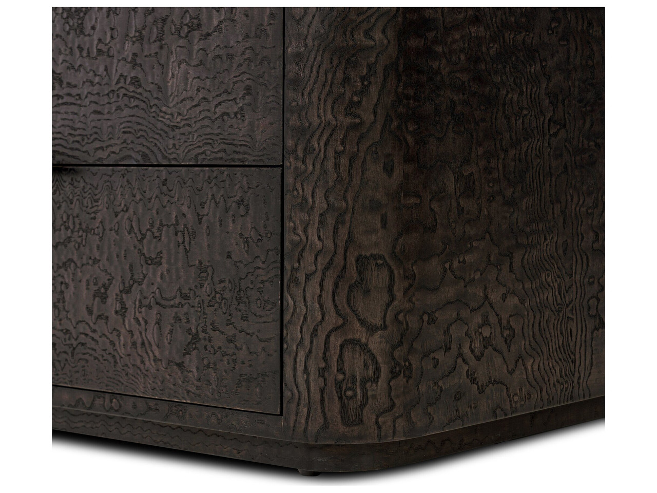 Stenson 3 Drawer Nightstand - Dark Tamo Ash Veneer by Four Hands