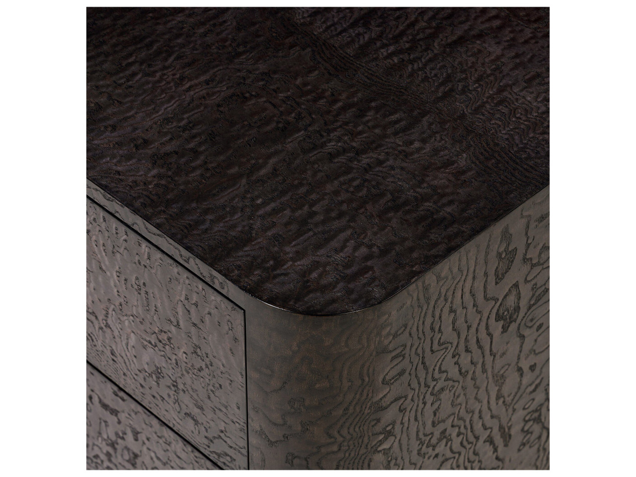 Stenson 3 Drawer Nightstand - Dark Tamo Ash Veneer by Four Hands