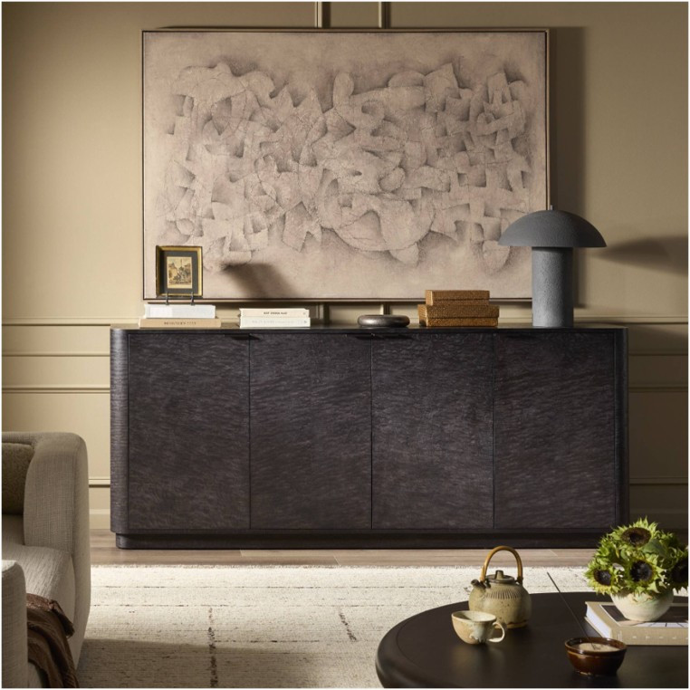 Stenson Sideboard - Dark Tamo Ash Veneer by Four Hands Lifestyle