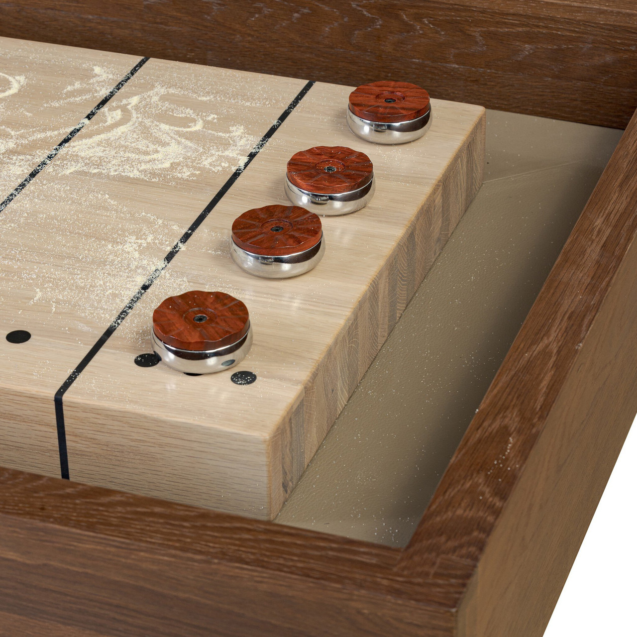 District Eight Large Shuffleboard Table - Smoked Oak by Four Hands