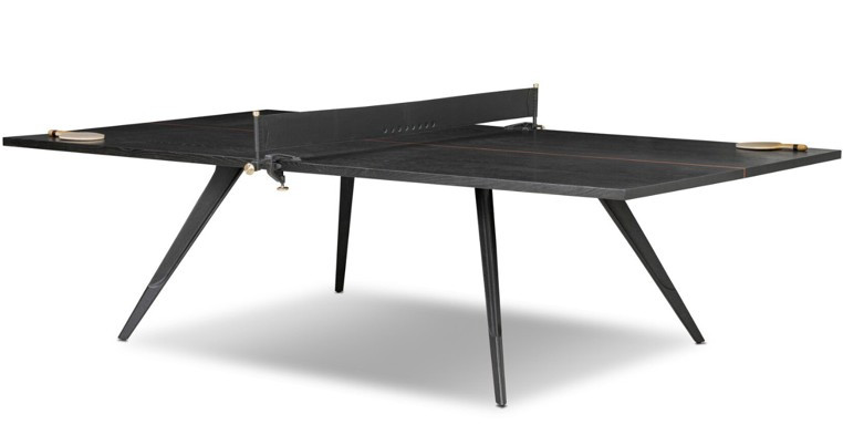 District Eight Ping Pong Table - Ebonized Oak Veneer by Four Hands