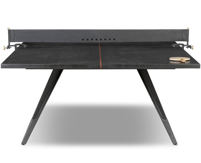 District Eight Ping Pong Table - Ebonized Oak Veneer by Four Hands