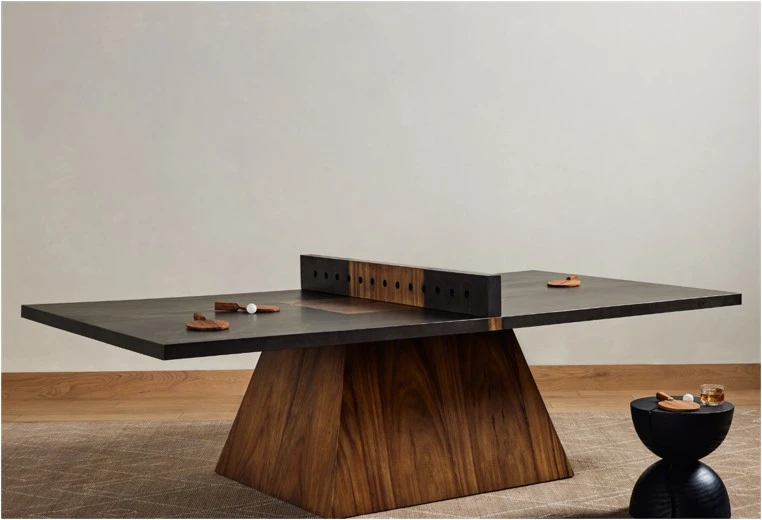 Ping Pong Table - Natural Brown Guanacaste by Four Hands Lifestyle