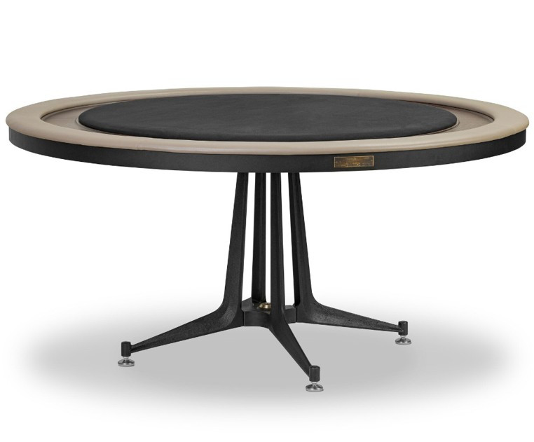 District Eight Poker Table - Smoked Oak by Four Hands