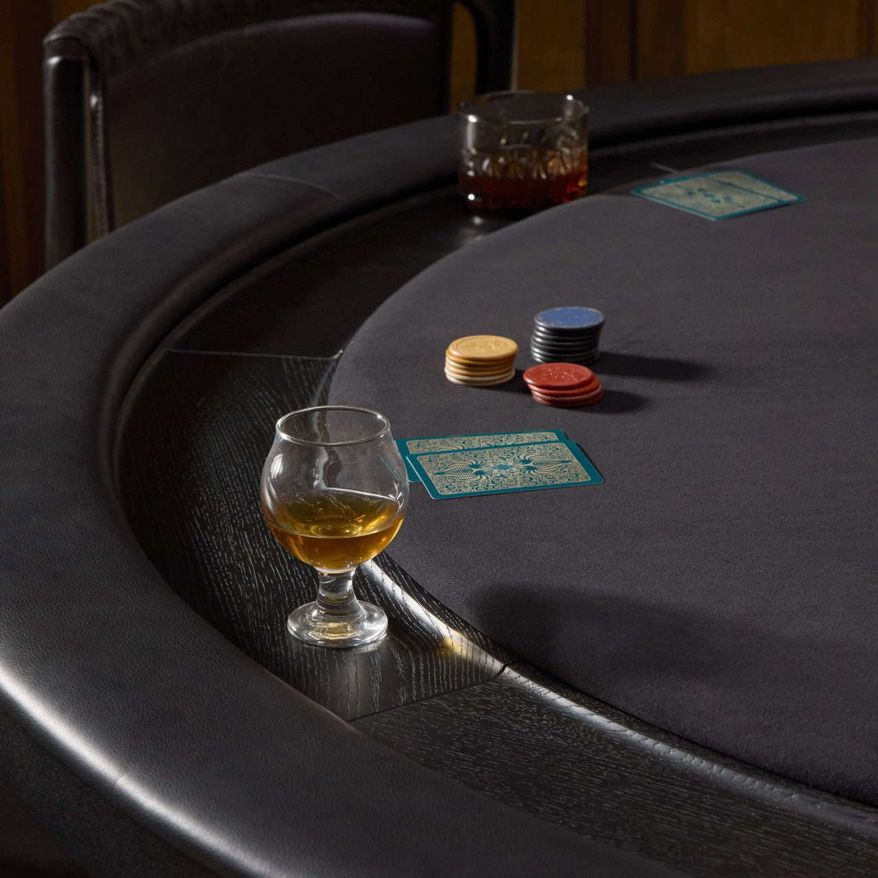 District Eight Poker Table - Ebonized Oak by Four Hands Lifestyle