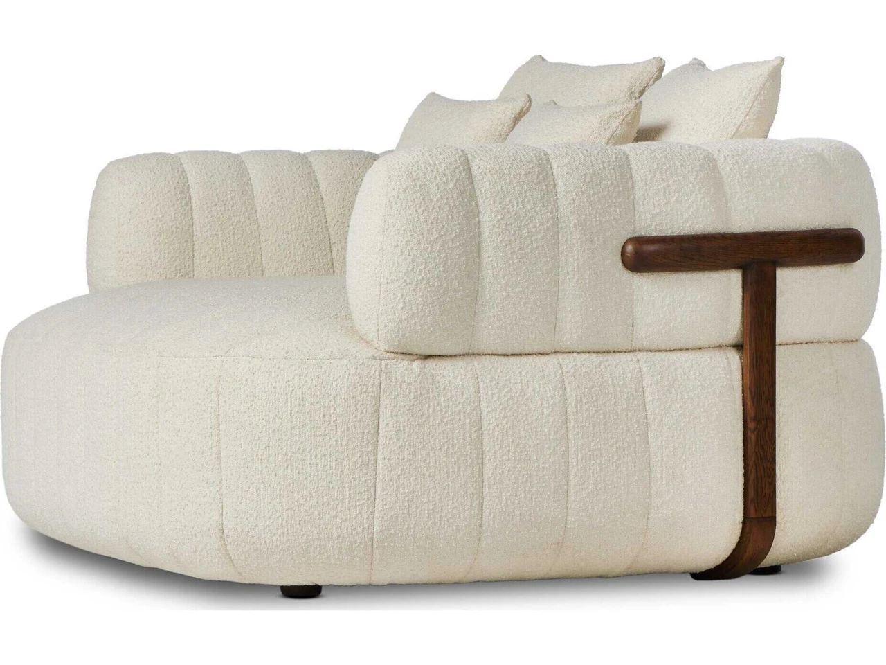 Doss Media Lounger - Altro Snow by Four Hands