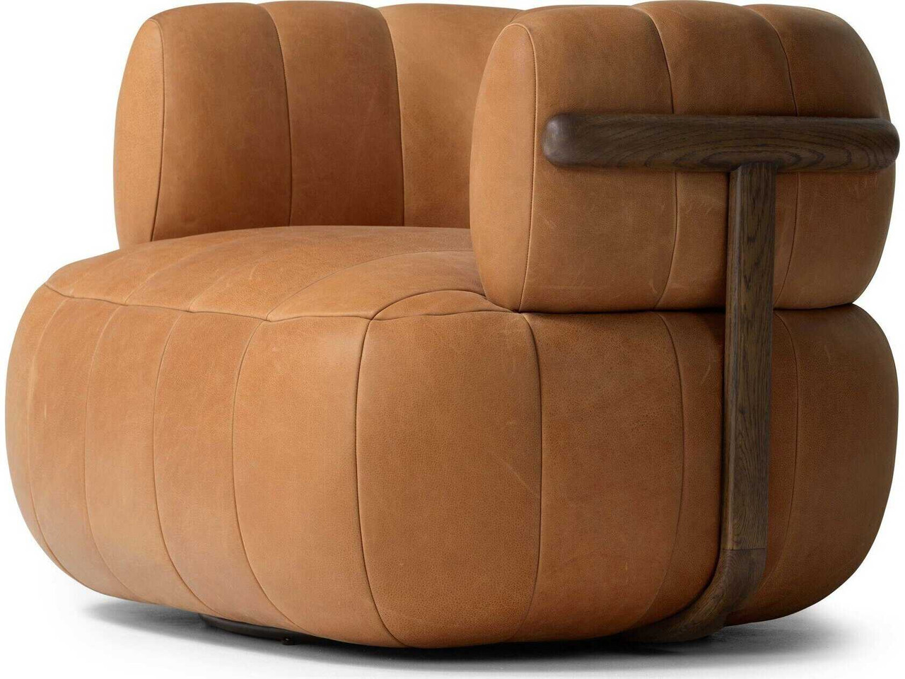 Doss Swivel Chair - Palermo Cognac by Four Hands