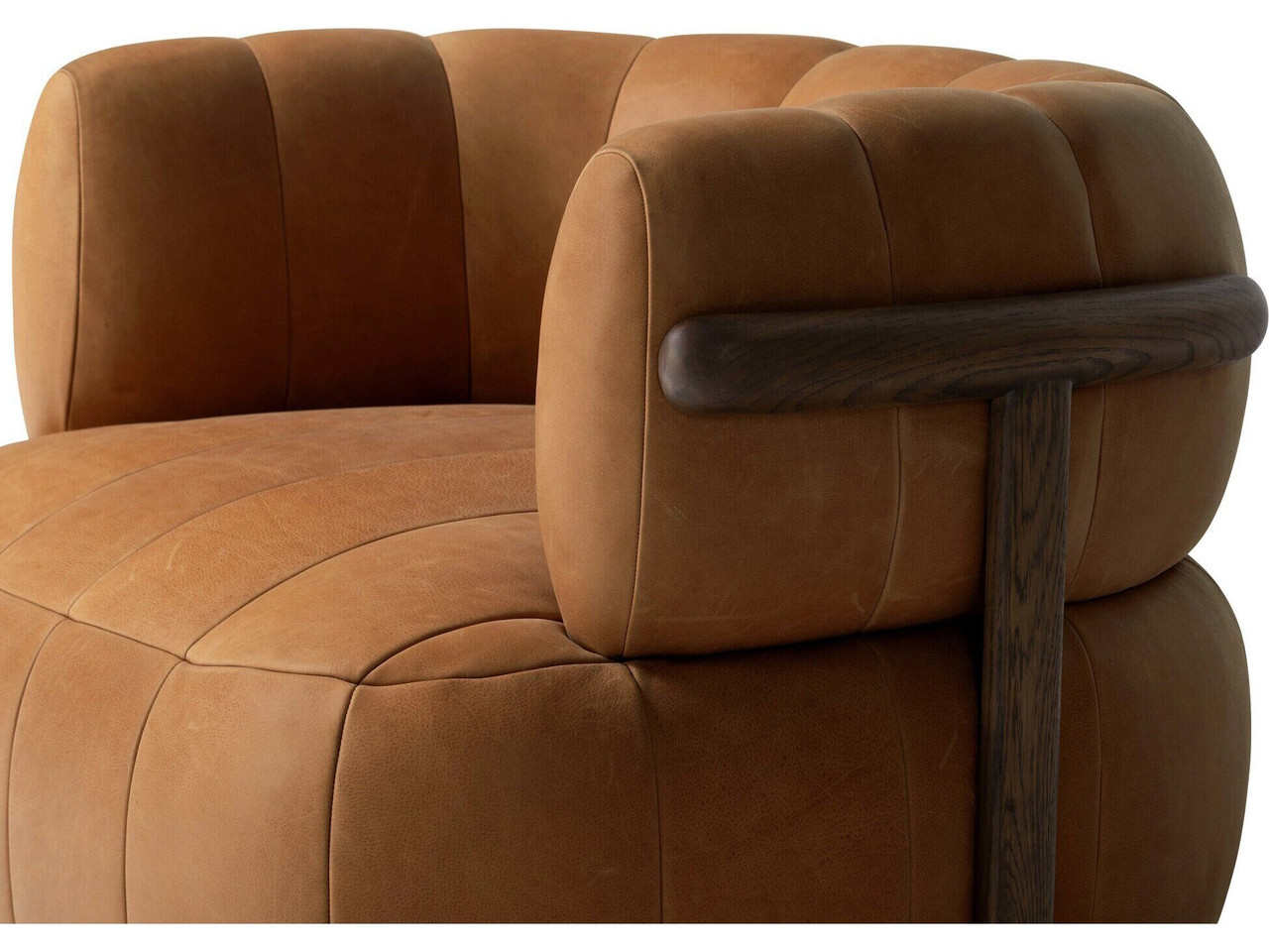 Doss Swivel Chair - Palermo Cognac by Four Hands