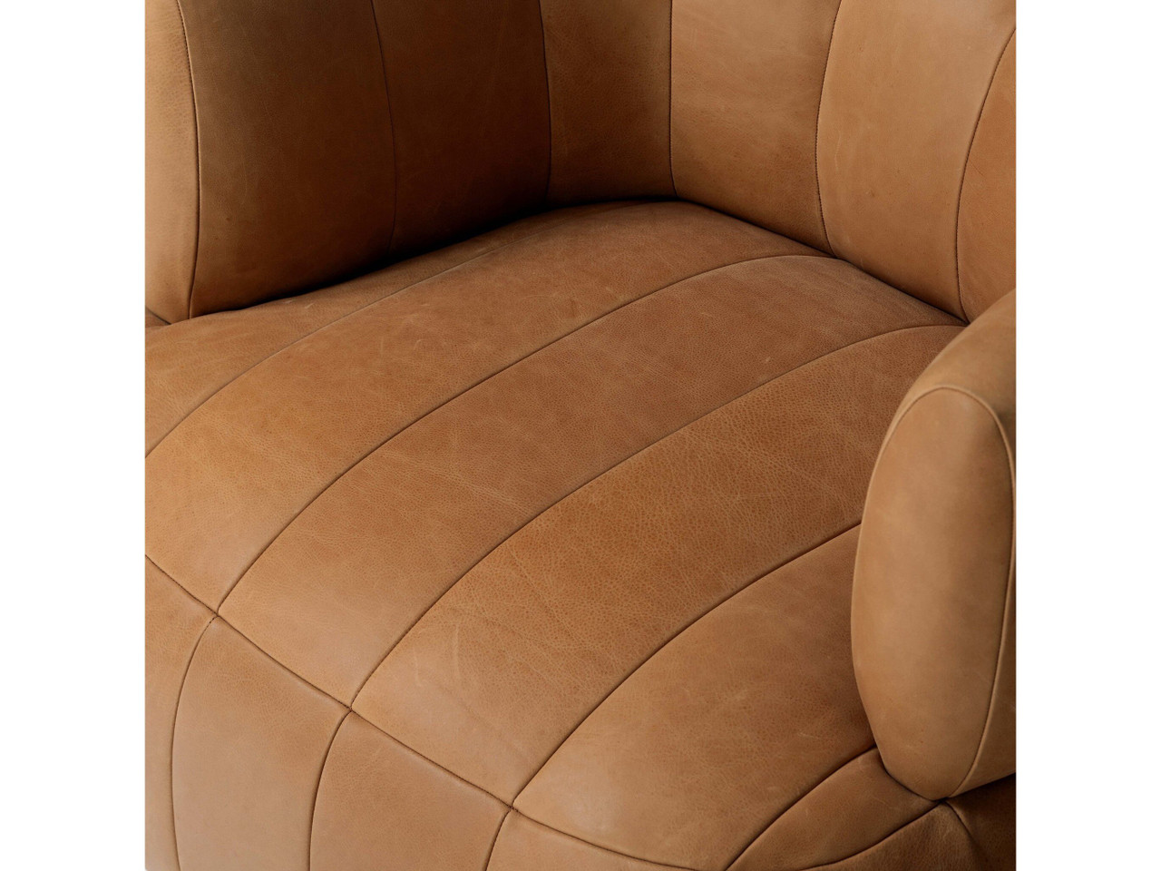 Doss Swivel Chair - Palermo Cognac by Four Hands