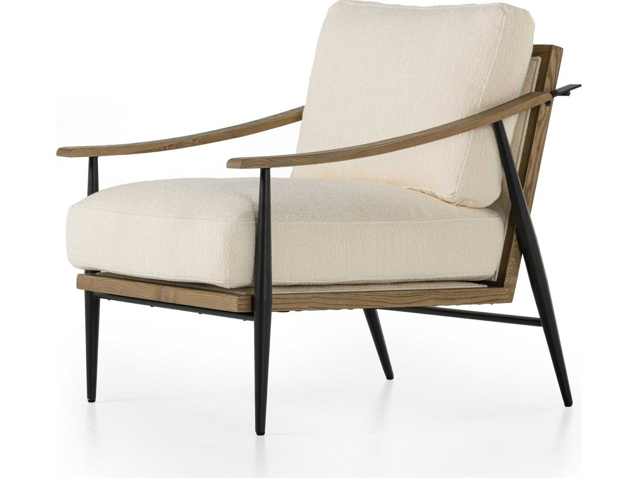 Kennedy Chair - Kerbey Ivory Performance Fabric by Four Hands