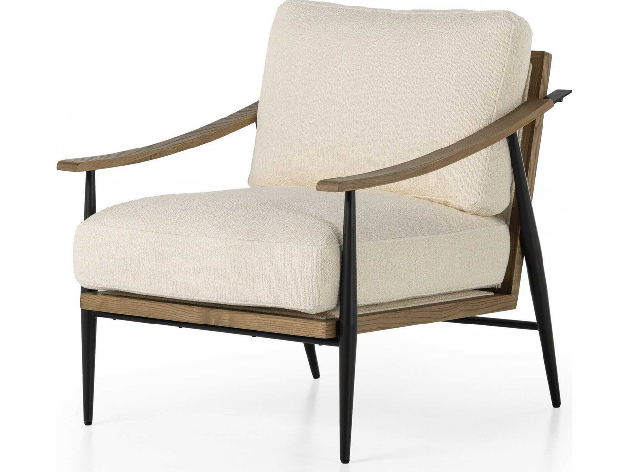 Kennedy Chair - Kerbey Ivory Performance Fabric by Four Hands