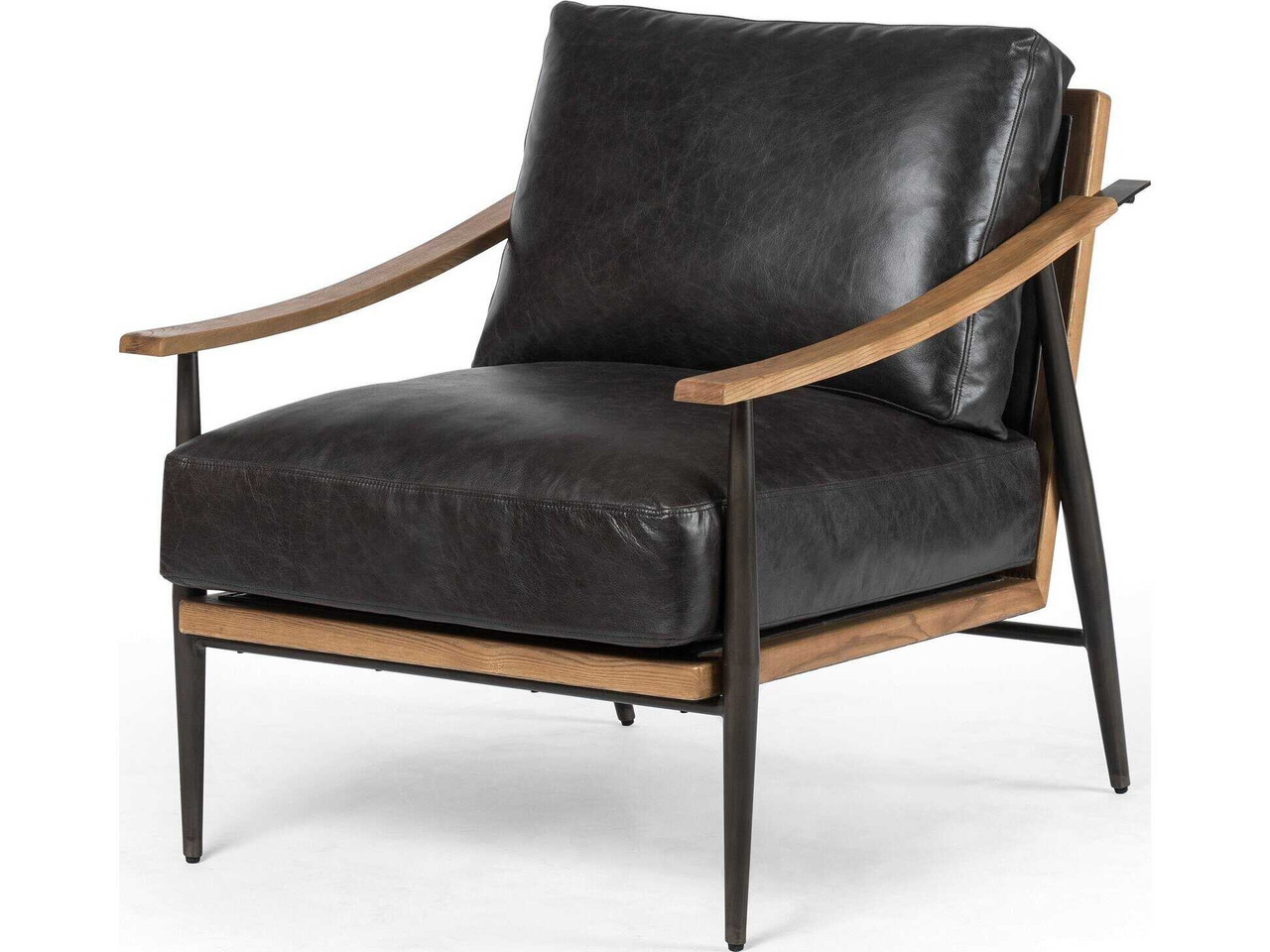 Kennedy Chair - Sonoma Black Leather by Four Hands