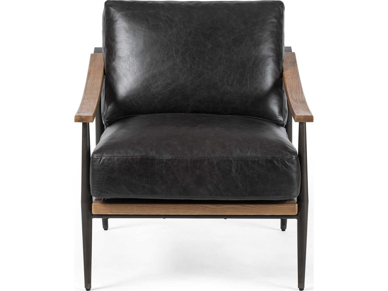 Kennedy Chair - Sonoma Black Leather by Four Hands