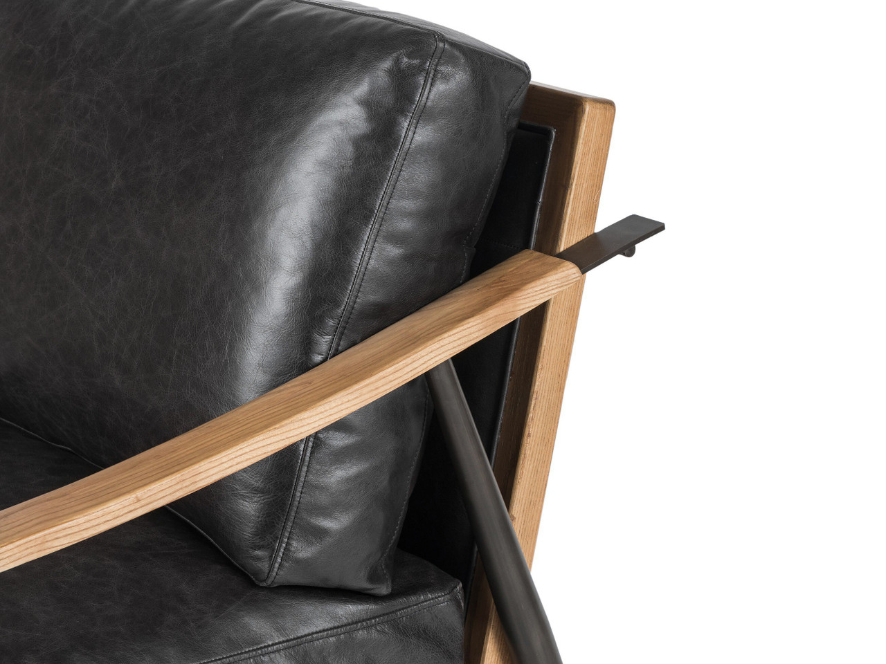 Kennedy Chair - Sonoma Black Leather by Four Hands