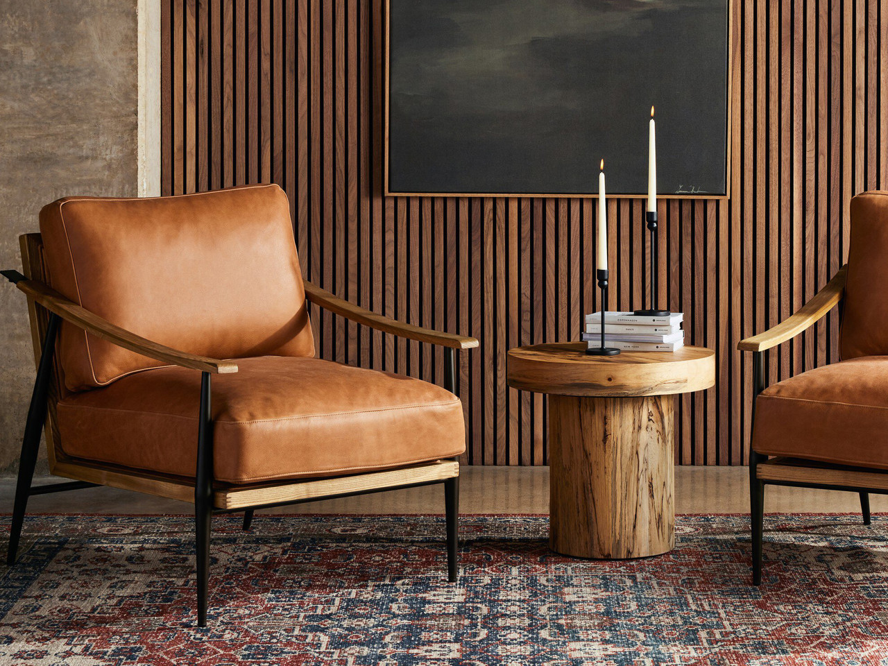Kennedy Chair - Palermo Cognac Leather by Four Hands Lifestyle