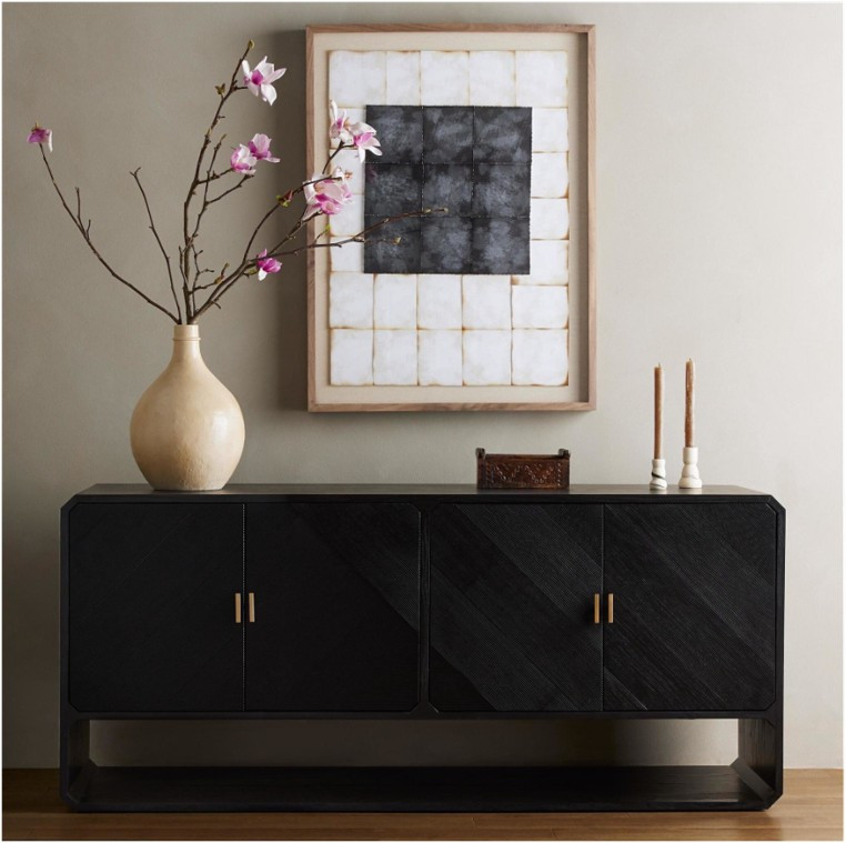 Caspian Sideboard - Black Ash Veneer by Four Hands Lifestyle