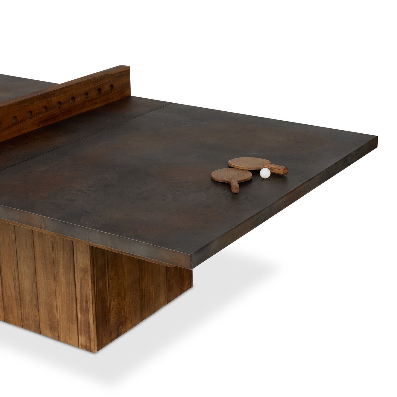 Outdoor Ping Pong Table - Rust Aluminum by Four Hands